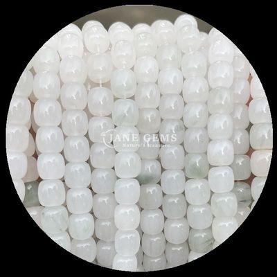 سنگهای قیمتی گوهر رز کوارتز یخ سبز ژاد کریستال طبیعی سنگ قیمتی شکل سیب رشته های گوهر آزاد برای ساخت جواهرات