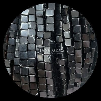 شکل مربع مکعب سنگ قیمتی طبیعی گل سرخ فیروزه سیاه آکات رشته های گل گشاده برای جواهرات DIY