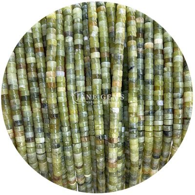 موهایی آزاد از کیوی جاسپر اوناکیت ساخته شده از سنگ طبیعی کریستال برای ساخت جواهرات