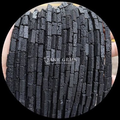 یکاکیت طبیعی مالاکیت مستطیل شکل مربع سنگ قیمتی رشته های مروارید برای جواهرات DIY
