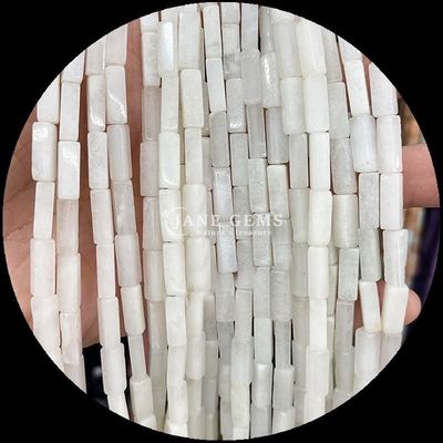 مستطیل زبرا یاسپی Lapis Lazuli سنگ قیمتی مروارید رشته های گشاده برای ساخت جواهرات