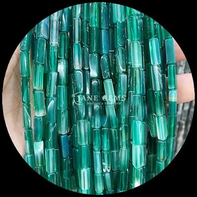 مستطیل زبرا یاسپی Lapis Lazuli سنگ قیمتی مروارید رشته های گشاده برای ساخت جواهرات