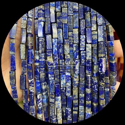 پولیش شده پایان مستطیل جواهرات گوهر بنفش کلسدونی نقشه جاسپر 4x13mm برای جواهرات DIY
