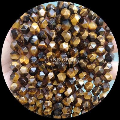 سنگ قیمتی مروارید الماس رنگ های مختلف درخشان جواهرات DIY 6mm 8mm 10mm تورمالین چشم ببر آبی رشته های گشوده
