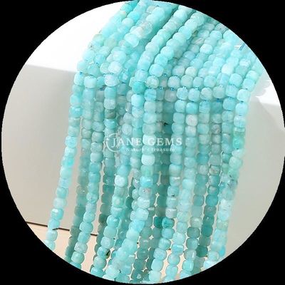 پولیش شده چند رنگی Lapis Lazuli آمازونیت مکعب برش سنگ قیمتی مروارید برای ساخت جواهرات DIY