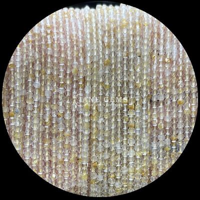 مبل های قیمتی مربع مربع قابل سفارشی شدن طلا کوارتز روتیل شده پری هنیت رشته های گشاده مبل های جواهرات
