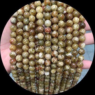 سنگ قیمتی گرد پولیش شده مروارید DIY Lapis Lazuli مالاکیت تورمالین رشته های گشاده برای ساخت جواهرات