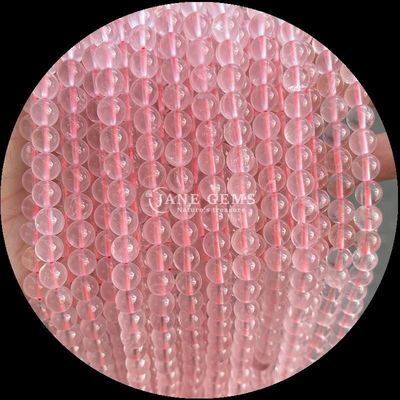 گره های گرد در رنگ های مختلف گل رز طبیعی کوارتز طلایی کوارتز Rutilated برای جواهرات DIY