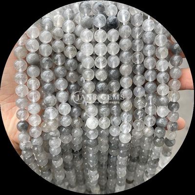 گره های گرد در رنگ های مختلف گل رز طبیعی کوارتز طلایی کوارتز Rutilated برای جواهرات DIY