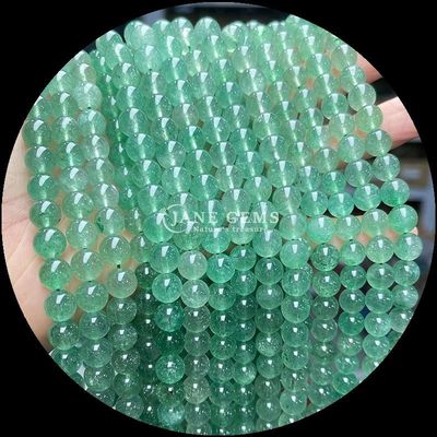 گره های گرد در رنگ های مختلف گل رز طبیعی کوارتز طلایی کوارتز Rutilated برای جواهرات DIY
