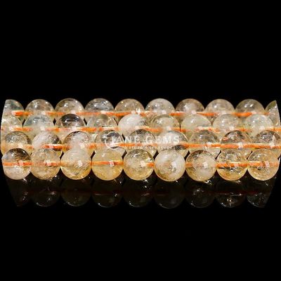 شکل طبیعی گرد سنگ قیمتی گره های شفاف کوارتز سیترین آمتیست رشته های آزاد برای جواهرات DIY