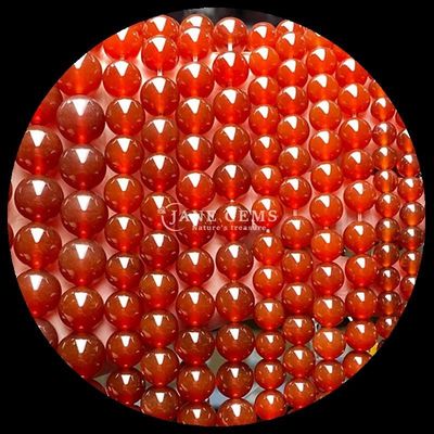 سنگ قیمتی 8 میلی متر مروارید مختلف مروارید آگات سبز آگات کارنیل قهوه ای آگات رشته های مروارید گشاده برای DIY