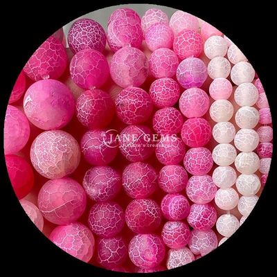 سنگ قیمتی شکل گرد گنجی زرد آبی آب و هوا شده Agate رشته های گشاده برای جواهرات DIY