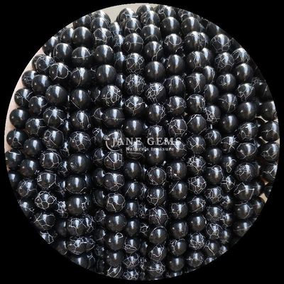 ساخت جواهرات DIY قطعه گرد سنگ قیمتی رشته های مروارید فیروزه ای در 8 میلی متر اندازه و رنگ های مختلف