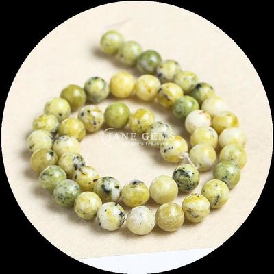 سنگ قیمتی کنده گرد چند رنگی انواع مختلف Howlite مروارید فیروزه ای آفریقایی برای جواهرات DIY
