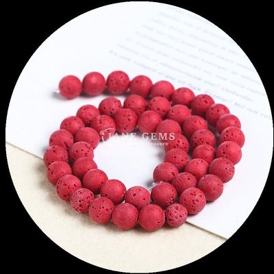 سنگ قیمتی چند رنگی رنگ های مختلف سنگ لاوا طبیعی سنگ شفا سنگ رشته های گنجی گشوده برای جواهرات DIY