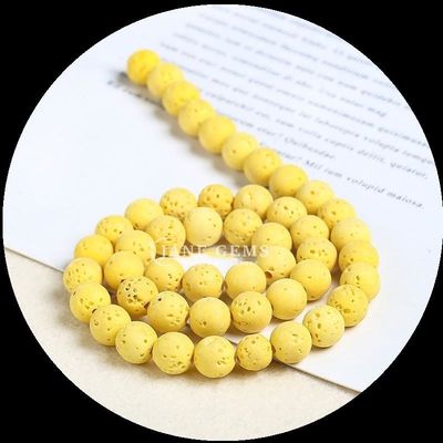 سنگ قیمتی چند رنگی رنگ های مختلف سنگ لاوا طبیعی سنگ شفا سنگ رشته های گنجی گشوده برای جواهرات DIY