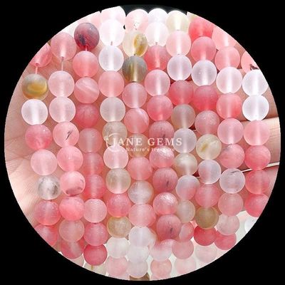 سنگ های قیمتی چند رنگی 8 میلی متری رشته های گره ای دور و نرم مختلف برای ساخت دستبند و گردنبند