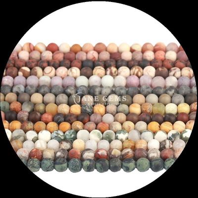 منشأ گوهر طبیعی 8mm رشته های گرد برای پروژه های جواهرات DIY
