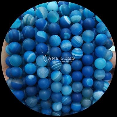 سنگ گوهر طبیعی انواع رشته ای آگات یخ زده گرد آگات رشته های گوهر گسسته کامل به مجموعه گردنبند شما