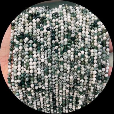 شکل گرد چند رنگی سنگ قیمتی گنجی های کریستال طبیعی شفا گل رز کوارتز، Lapis Lazuli رشته های گنجی باز برای جواهرات DIY