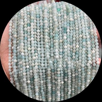 شکل گرد چند رنگی سنگ قیمتی گنجی های کریستال طبیعی شفا گل رز کوارتز، Lapis Lazuli رشته های گنجی باز برای جواهرات DIY
