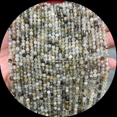 ساخت جواهرات DIY با سنگ های قیمتی رنگ سنگ های قیمتی متنوع از بازار شکل گرد مورگانیت شفاف کوارتز کریستال شفا بخش رشته های سنگ های قیمتی