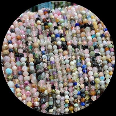 سنگ قیمتی طبیعی مروارید آمازونیت سیاه کوارتز روتیل شده انواع مختلف کریستال مینی فرعی مروارید های گشوده رنگ های مختلف