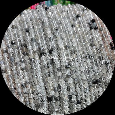 سنگ قیمتی طبیعی مروارید آمازونیت سیاه کوارتز روتیل شده انواع مختلف کریستال مینی فرعی مروارید های گشوده رنگ های مختلف