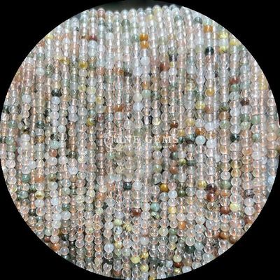 سنگ‌های قیمتی چند رنگ جلا داده شده گرد مینی مهره کوارتز باغی سنگ ماه برای ساخت و طراحی برتر